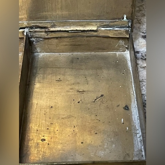 Art Deco Brass Double Playing Card Case w/cards Crystal Palace PB Princess - Picture 3 of 5